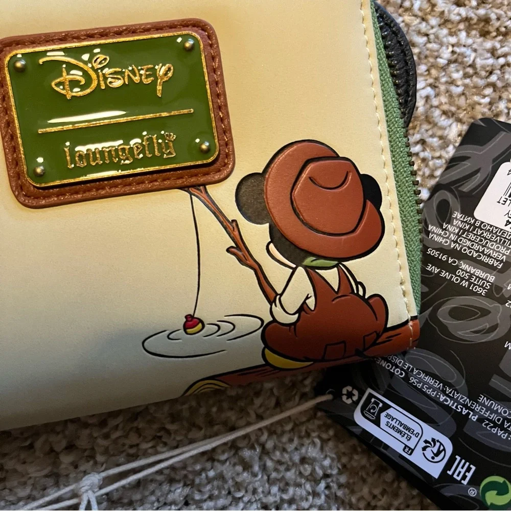 Disney loungefly Mickey Mouse fishing Wallet